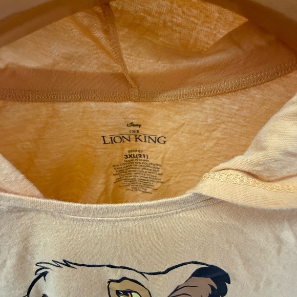 Disney Yellow Simba Graphic Kids Short Sleeve Tee - Picture 3 of 4